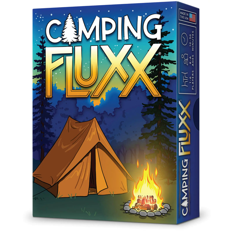 Camping Fluxx Card Game by Looney Labs - Summer Fun Outdoor Adventure Perfect for Family Camping Trips and Campfire Nights