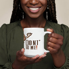 Don't eat me donut mug
